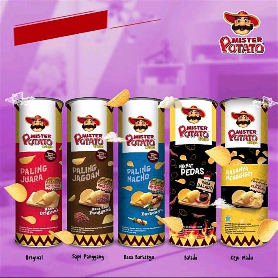 MISTER POTATO CRISPS/KERIPIK KENTANG MISTER POTATO