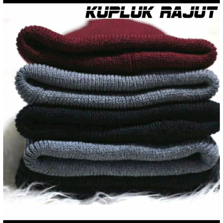 Kupluk Rajut Pria//Topi Rajut Dewasa Premium TERBARU