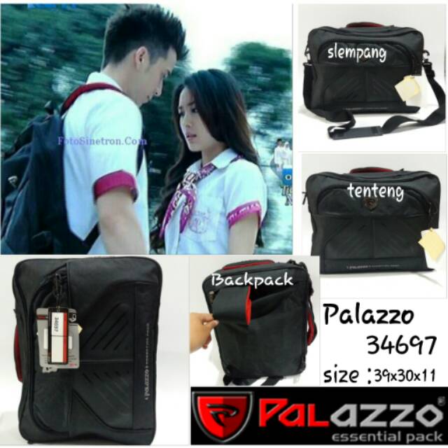 Tas palazzo 3 in 1 34697 palazzo murah bisa backpack slempang atau jinjing