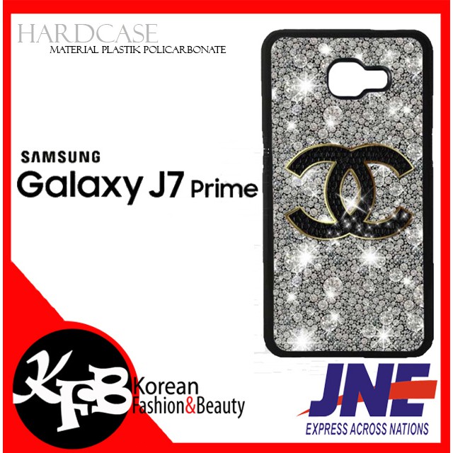 case / Casing Hardcase Hp Samsung Galaxy J7 Prime Chanel Glitter X4437