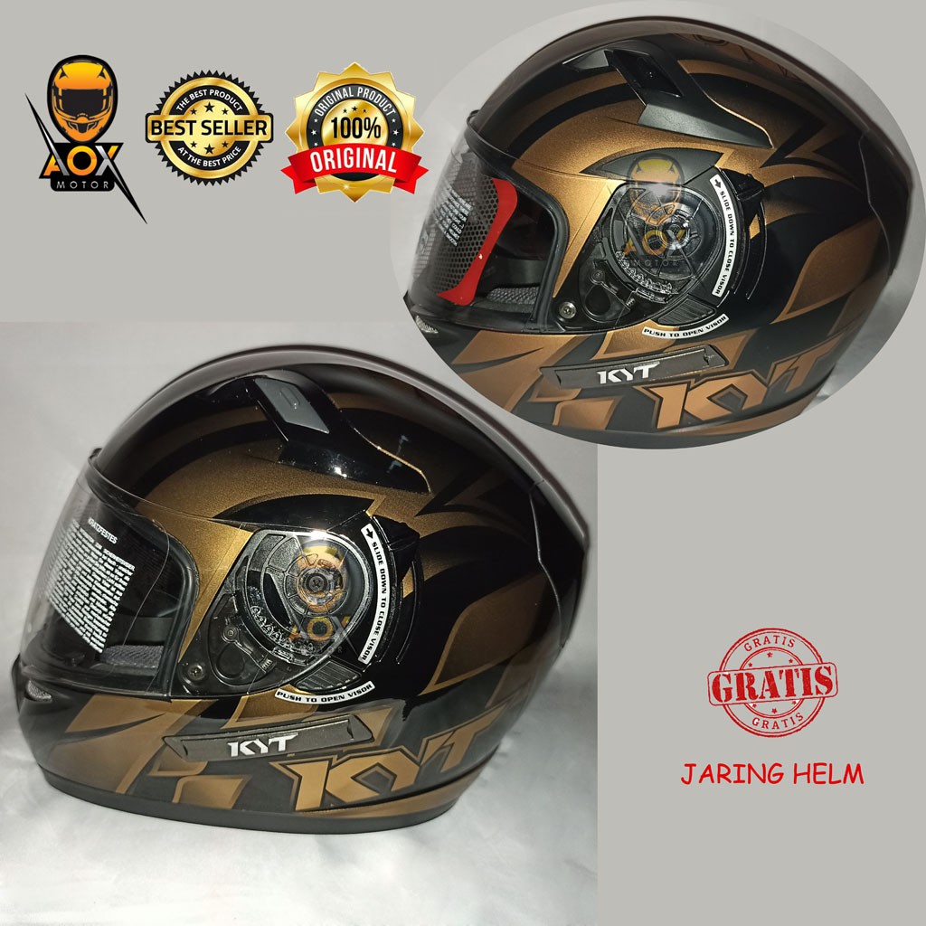 Jual Helm KYT K2 Rider World GP Ready Fullface (ongkir 2kg), GRATIS