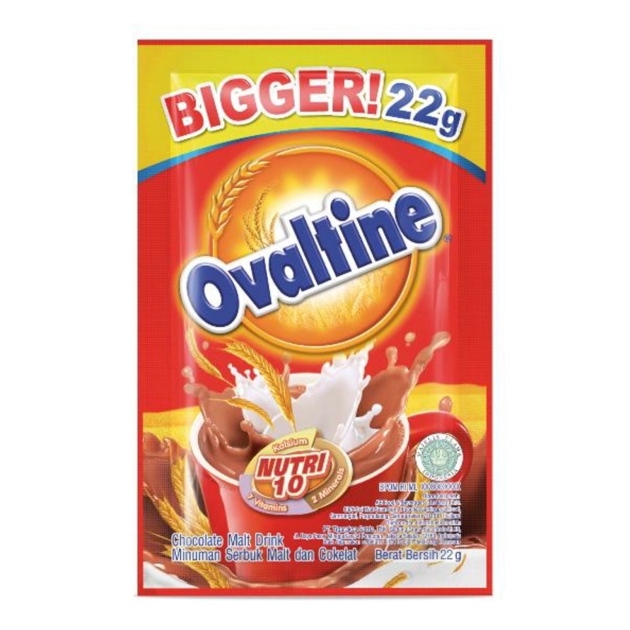 

OVALTINE BIGGER SACHET 22GR ( ISI 10 SACHET )