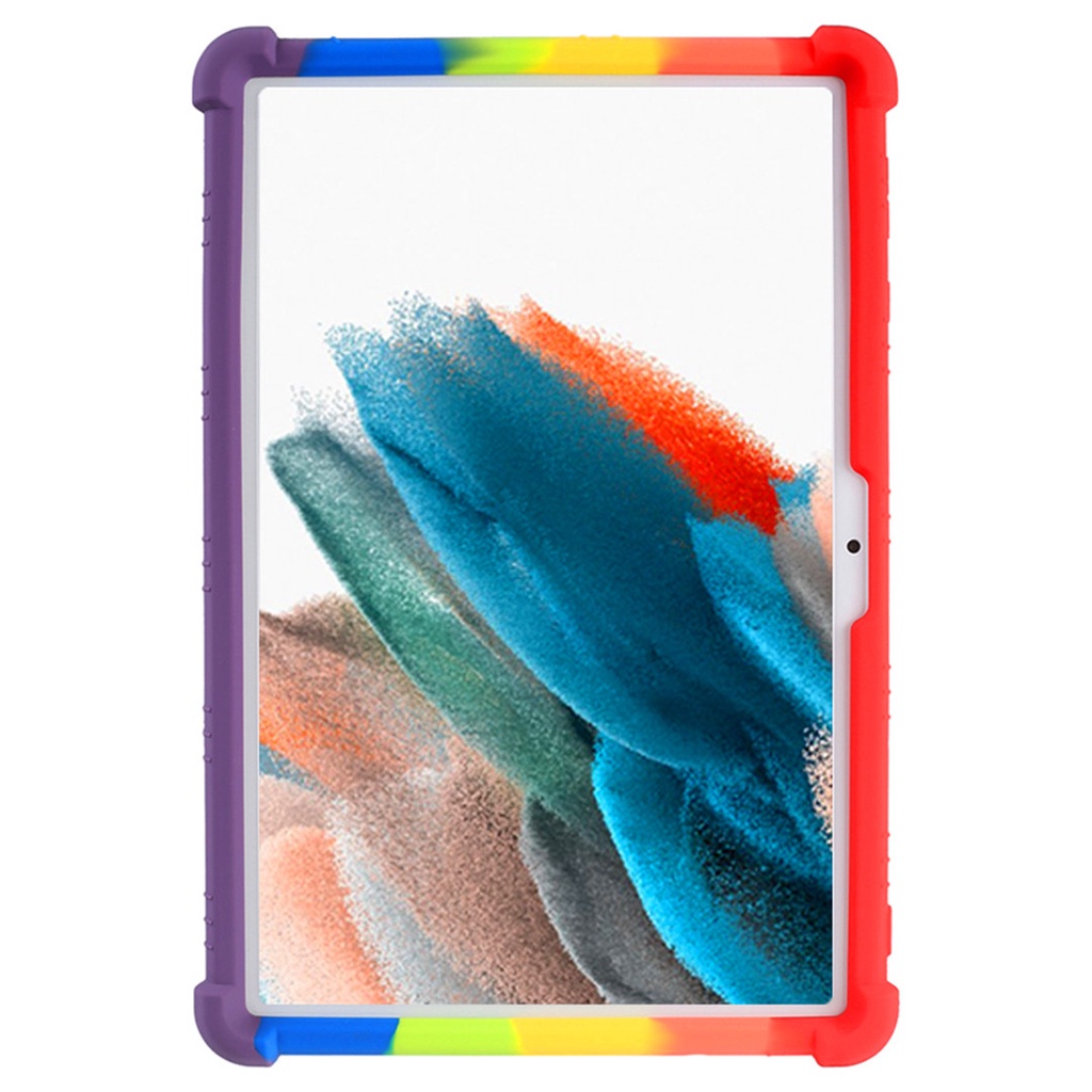 Casing Silikon Samsung Galaxy Tab A8 10.5 2021 SM-X200 SM-X205 Shockproof Dengan Kickstand