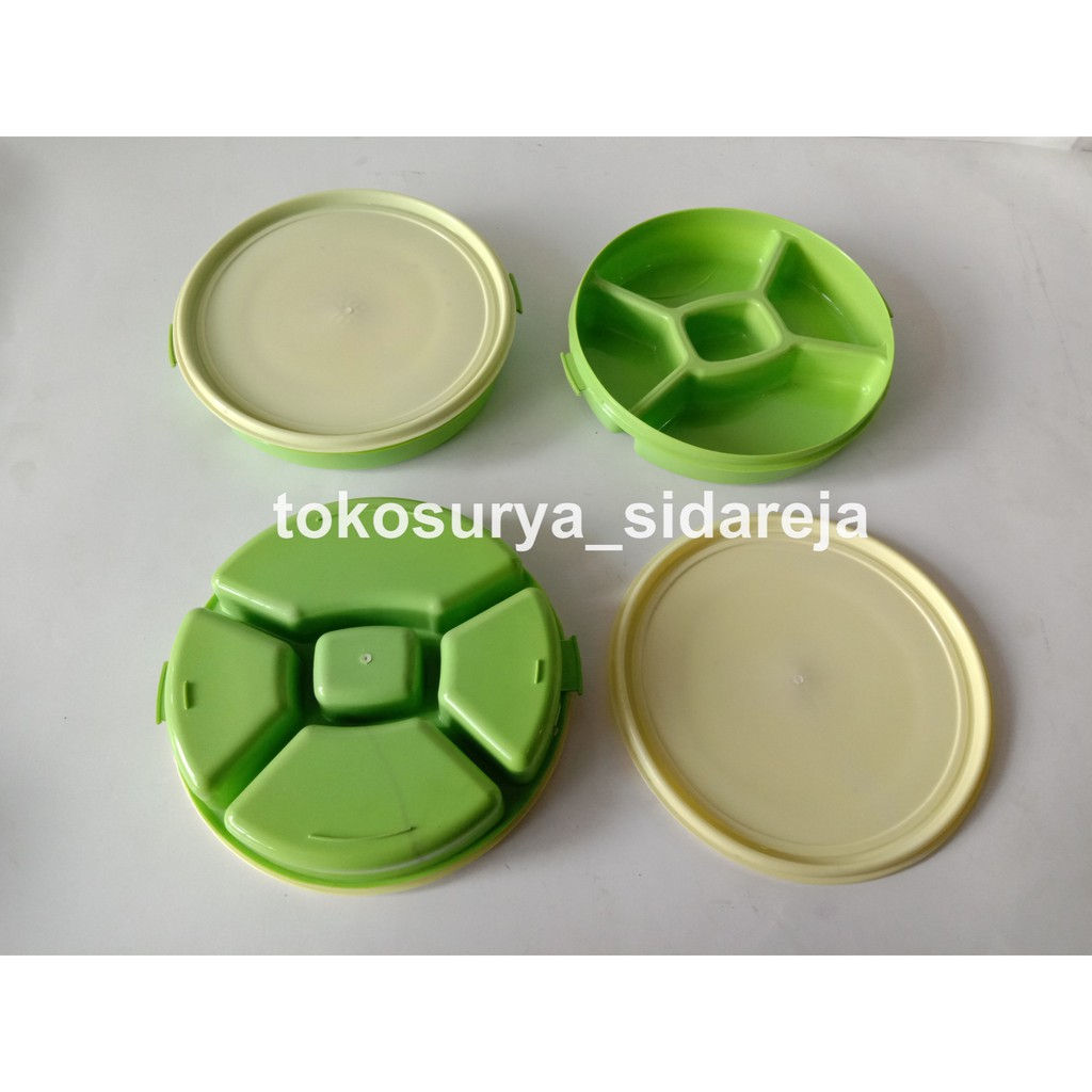 Bekal Nasi Bundar / Tempat Bekal Nasi Mangkuk Bintang / Bekal Misting Catering / Tempat Penyimpanan 