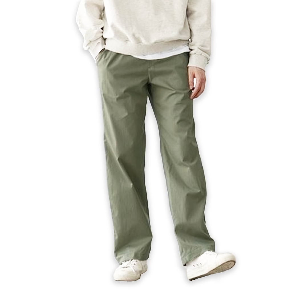 DRITTORONZIO - Long Pants Baggy Chino - Celana Chino Reguler - Olive