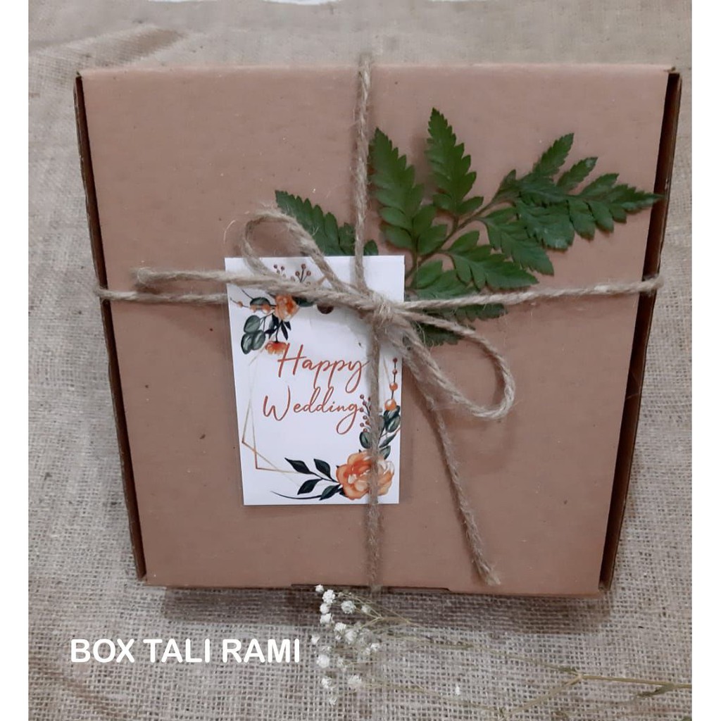 

BOX HAMPERS RUSTIC TALI RAMI/GIFTBOX/KOTAK KADO/DIECUT BOX