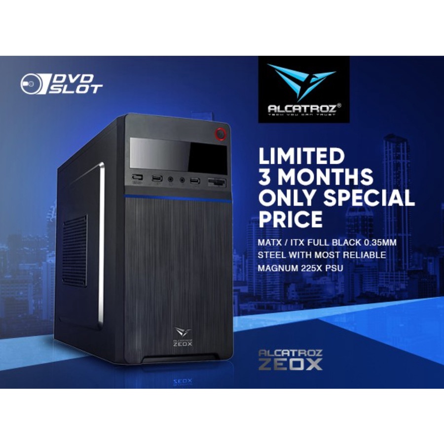 Casing PC Alcatroz Azzura ZEOX Mini ATX