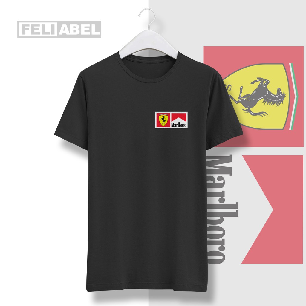 Kaos Marlboro Jaguar | Baju Logo Kecil | Tshirt Distro Bandung