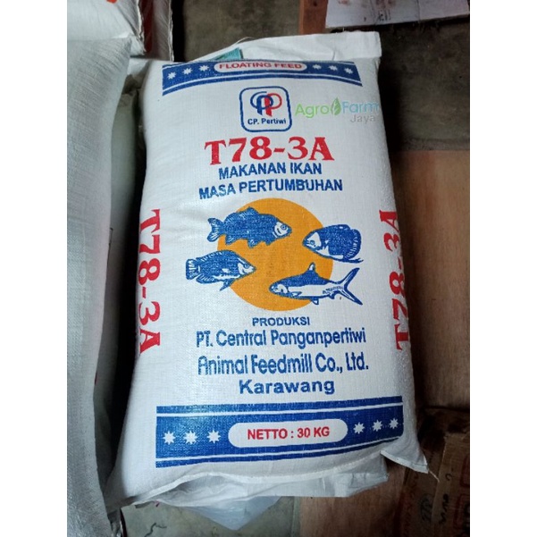 Pakan pelet ikan T78-3 Gurame,nila,mas,lele,bawal paket 10 kg