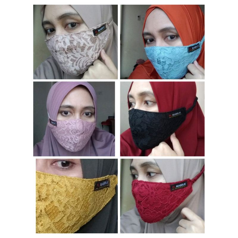 MASKER HIJAB SERUT DAN TALI KARET