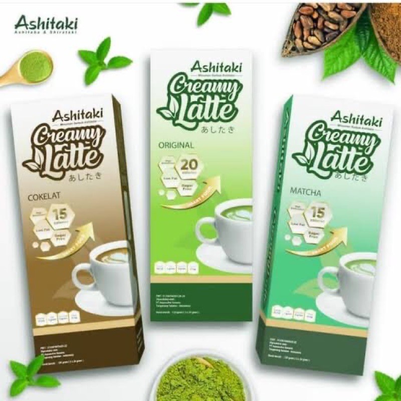 Ashitaki Creamy Latte Original / Coklat / Matcha | Shopee