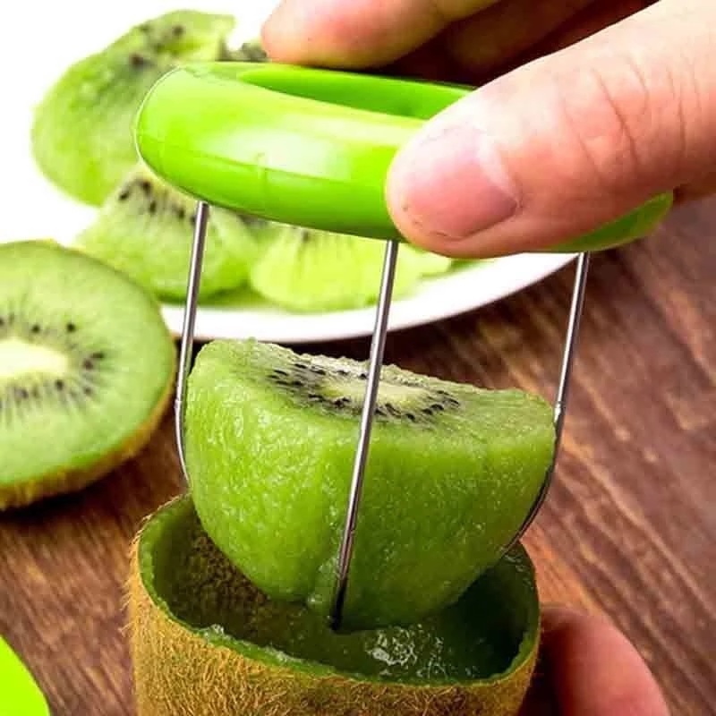 Hot Sale/Sekat Buah Kiwi/Pengupas Buah Removable/Stainless Steel Kiwi Fruit Corker Gadget Dapur