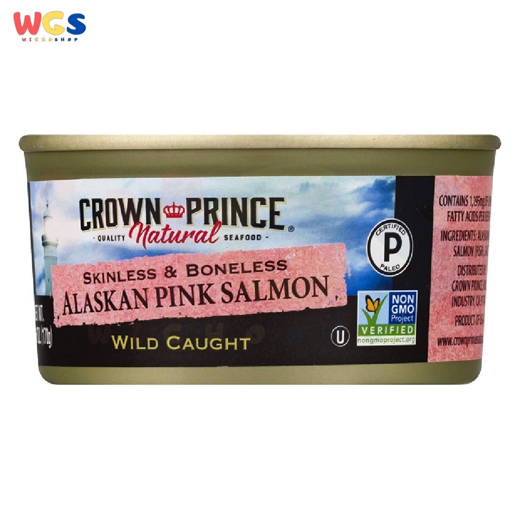 Crown Prince Natural Alaskan Pink Salmon Skinless n Boneless 6oz 170g