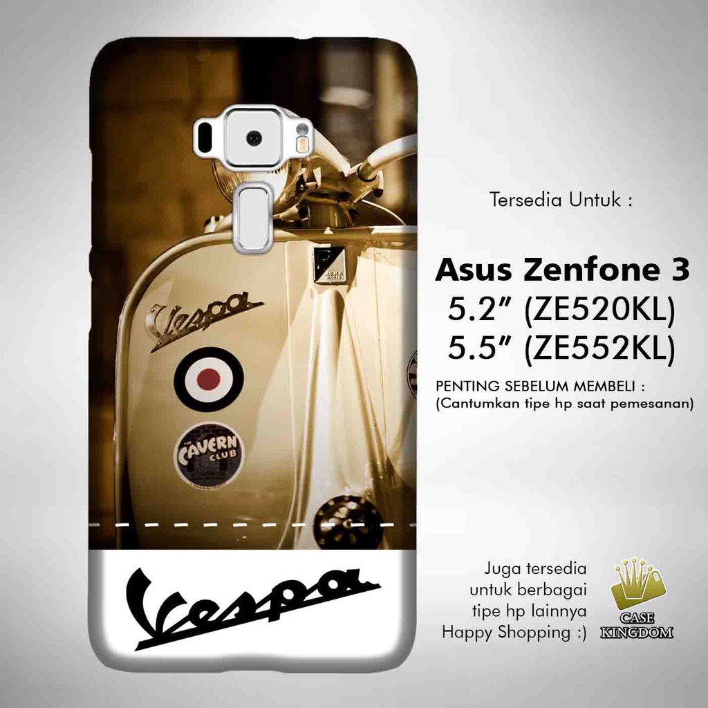 Vespa 3 Casing Asus Zenfone 3 5.2 ZE520KL | 5.5 Inch ZE552KL Case