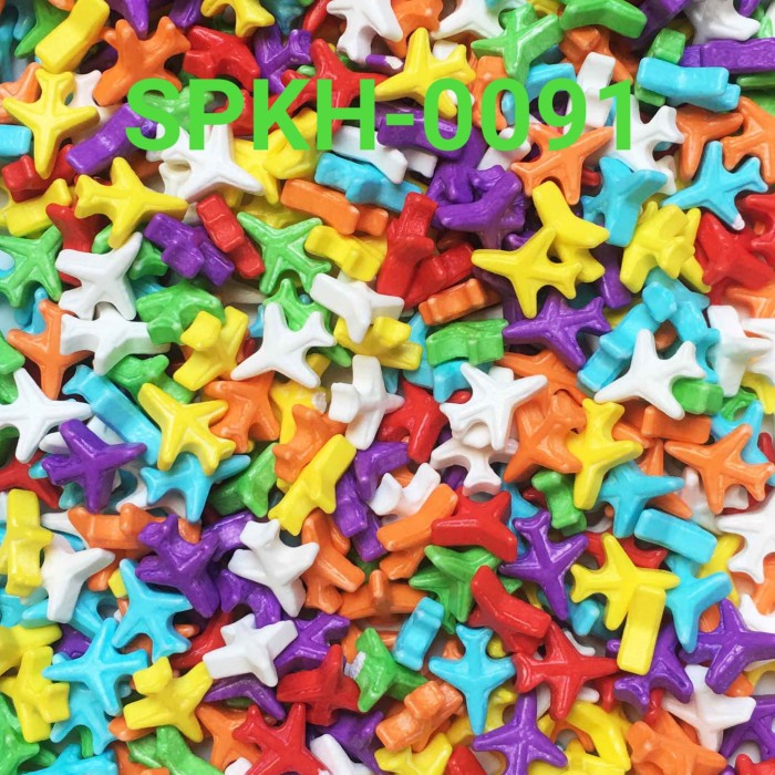 

SPKH-0091 SPRINKLES SPRINKLE SPRINKEL 500GR PESAWAT AIRPLANE HEMAT