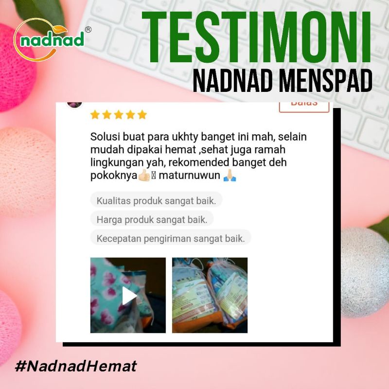 Menspad Nadnad Pembalut Kain Cuci Ulang Murah Berkualitas