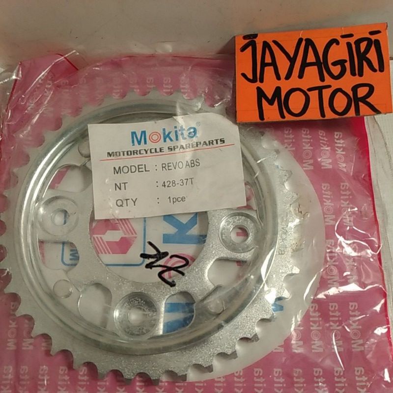 Gear Belakang Blade / Revo Absolute 37T 428 Gigi Tarik 428-37T Rantai Roda Chain Kit Chainkit Sprock