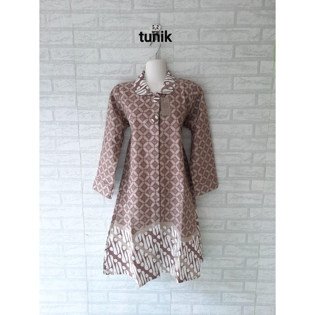 Tunik dress batik dan kemeja batik  pria