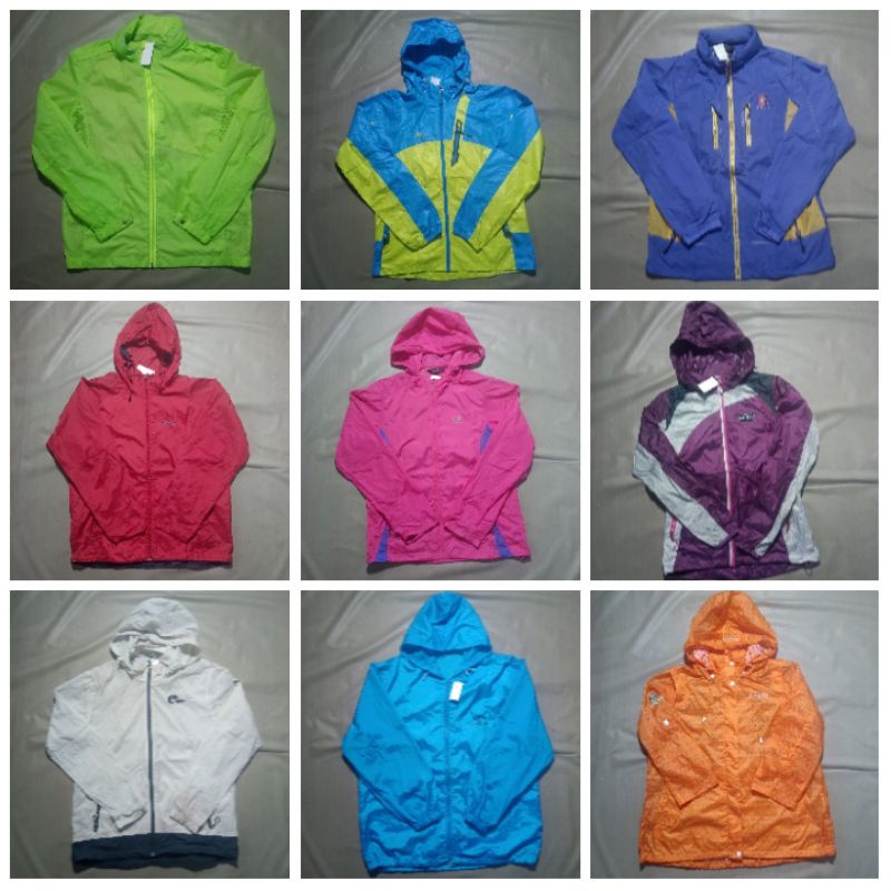 code B -Jaket tipis / running / olahraga second