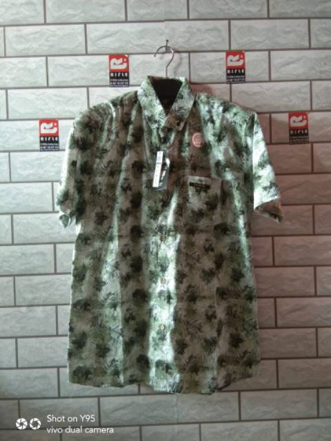 KEMEJA SURFING PRIA LENGAN PENDEK SIZE M, L, XL