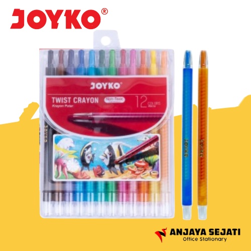 

Twist Crayon | Crayon Putar Joyko 12 Warna Panjang