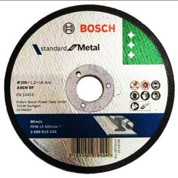 BOSCH Mata Gerinda / Batu Potong Besi / Cutting Disc 4&quot; (343)