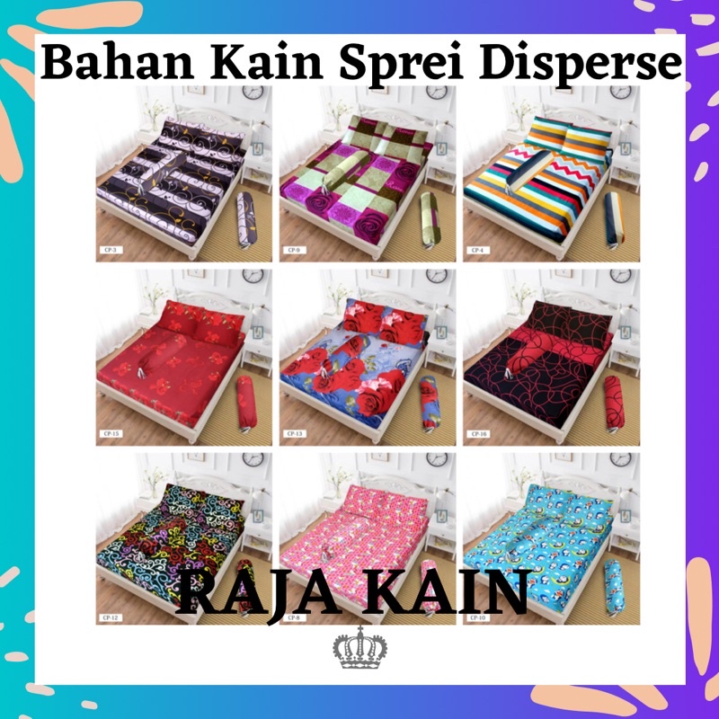 BAHAN KAIN SPREI GORDEN POLYMICRO MICRO DISPERSE  METERAN MOTIF TERBARU (LEBAR 240 CM)