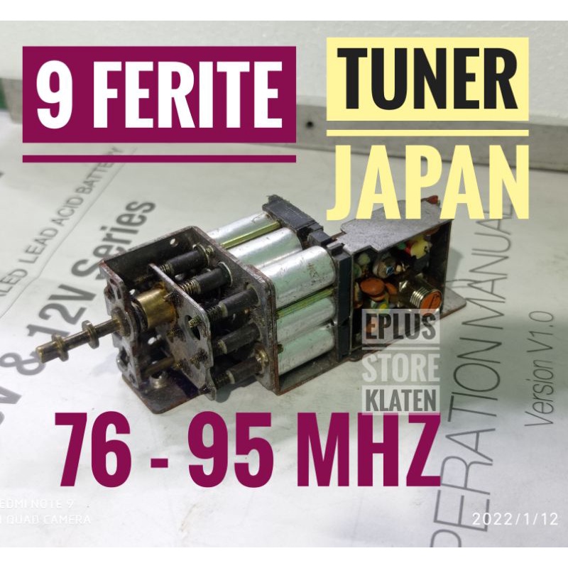 TUNER RADIO FM JAPAN 9 FERIT frek radio 76-95 Mhz NEW