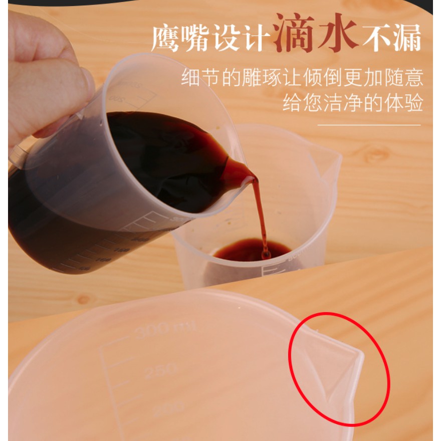 Gelas Takar Ukur Bening Measuring Cup Alat Masak Baking 250ml 300ml 500ml 1000ml