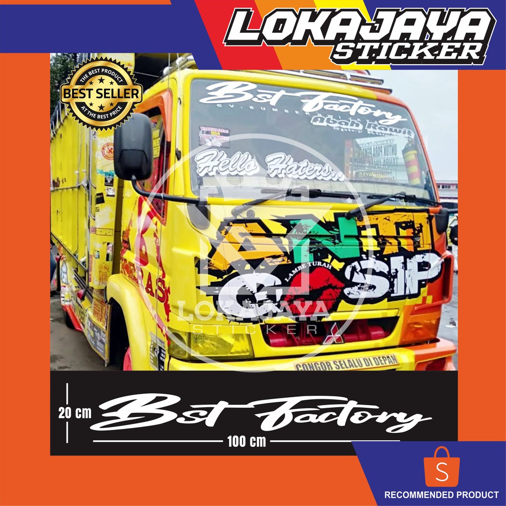 STICKER CUTTING KACA TRUK