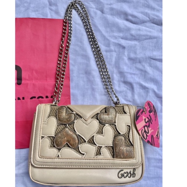 Preloved/Second Tas Gosh love beige art 764