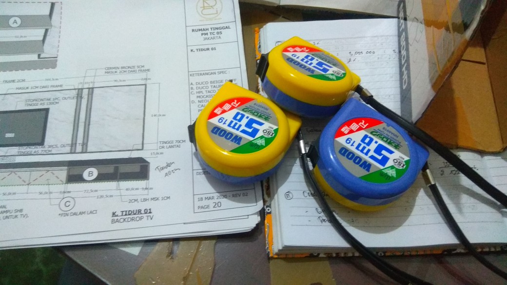 Meteran Wood 5 Meter