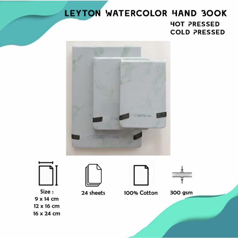 

Leyton watercolor handbook 100% cotton 300GSM