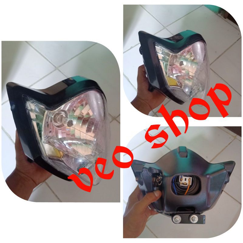 reflektor Vixion old lama bohlam H4 lampu depan Vixion old bohlam H4