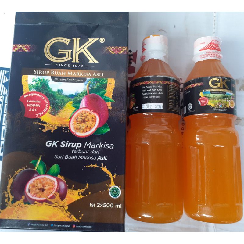 

Sirup Markisa GK Super asli Berastagi Medan isi 500ml