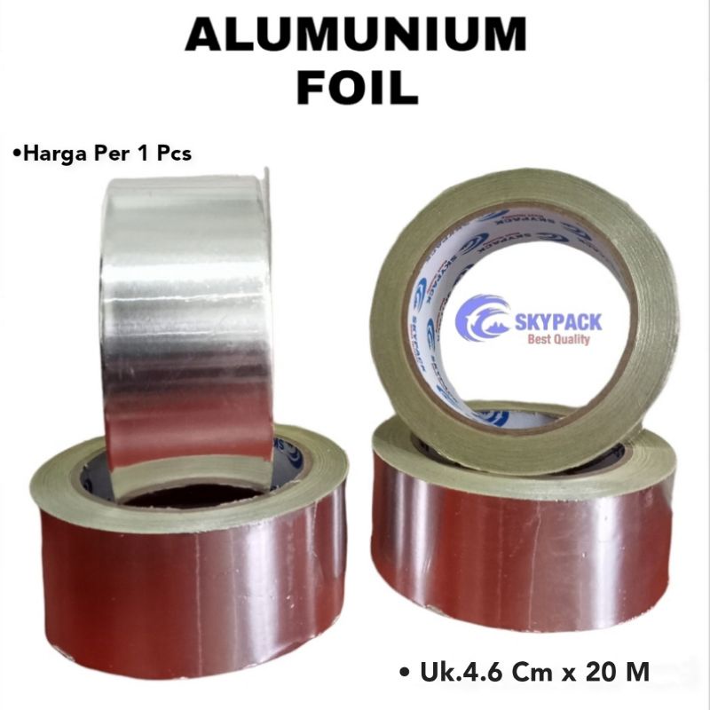 

SOLASI LAKBAN ALUMINIUM FOIL SKYPACK 4.6 Cm x 20 M
