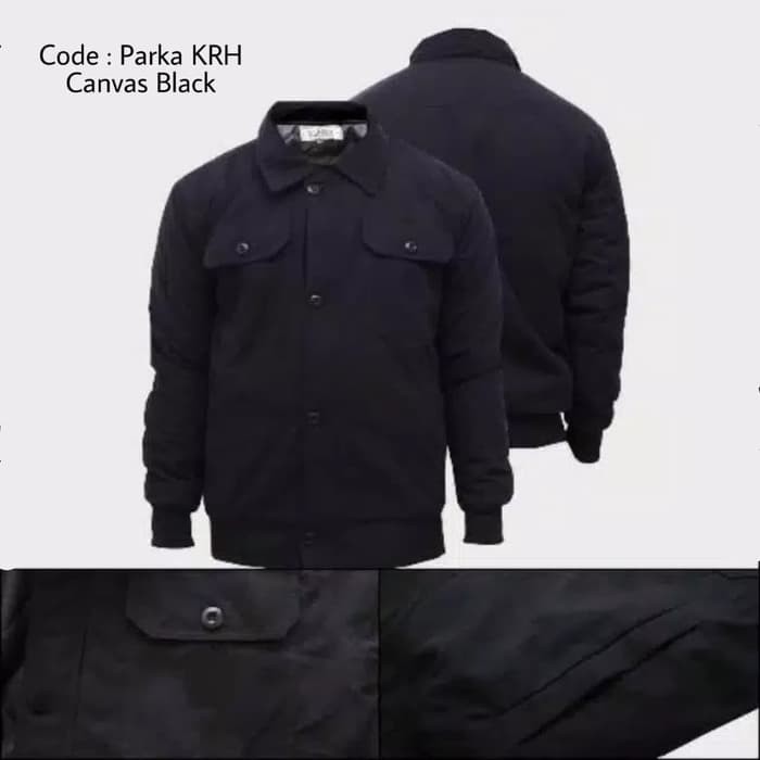 levis black parka