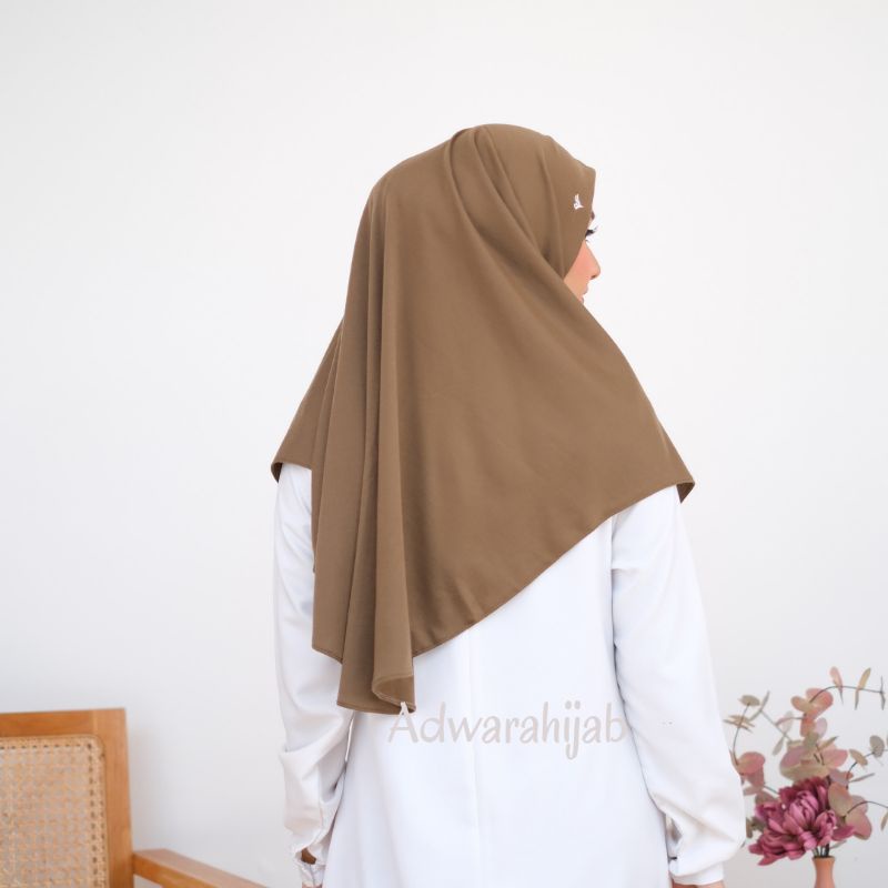 HIJAB KAOS ADWARA Jilbab instan Najwa M Kaos Premium / Hijab instan non pet / Khimar simpel / Khimar mini / jilbab instan kaos