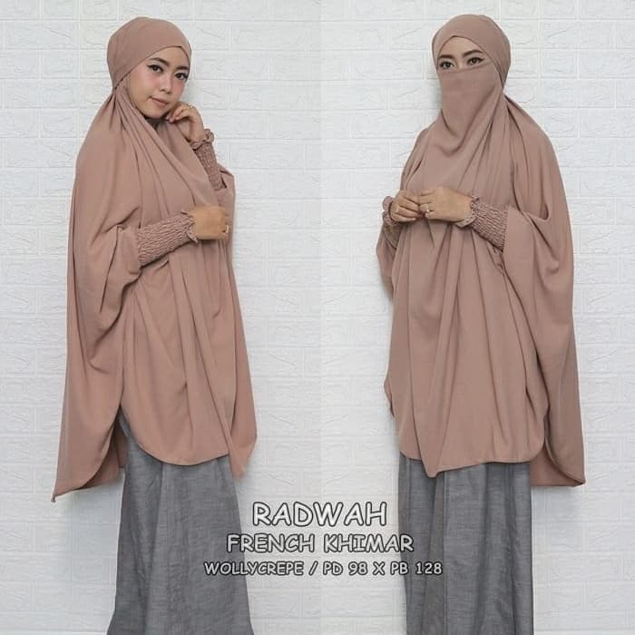 Promo Hijab Jilbab Instan Khimar Radwah French Khimar Kerudung Syari Terbaru Terlaris
