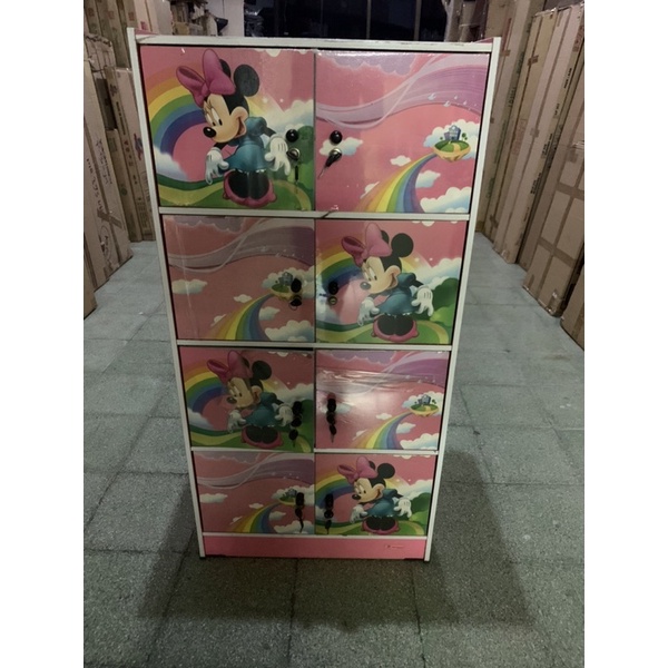 RAK BUKU LEMARI BUKU SERBAGUNA SUSUN 2 PINTU BESAR