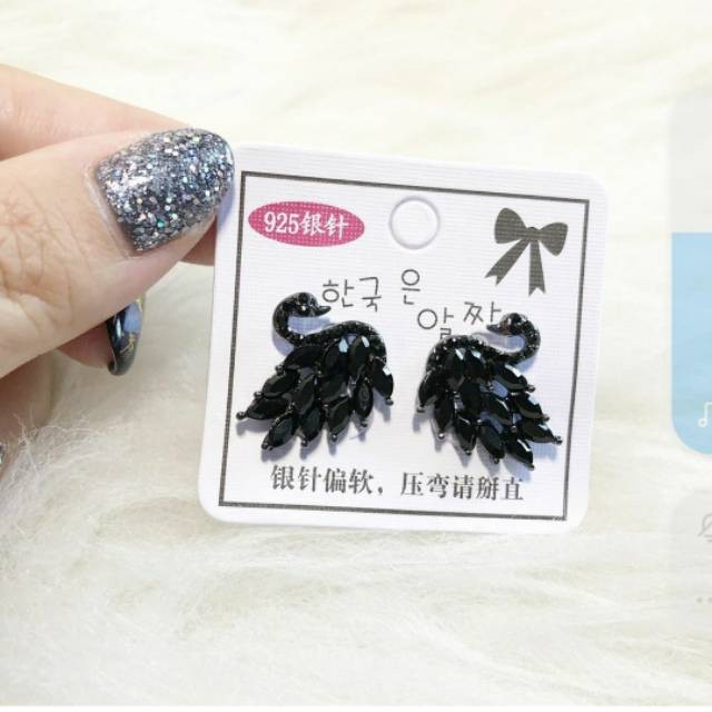 142032 Anting Korea Style Swan Angsa