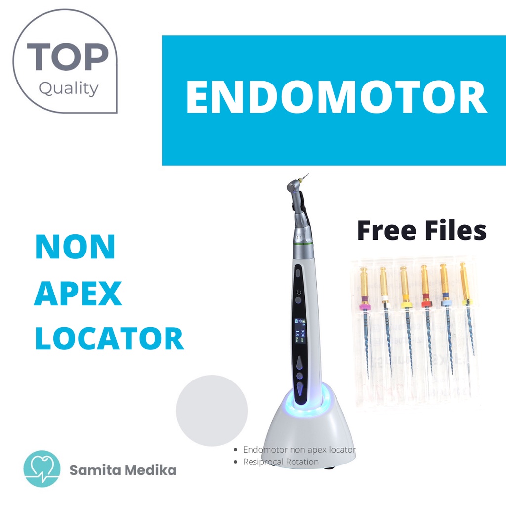 Endomotor Dental/Perawatan Gigi/Gigi Berlubang/Dental Endomotor No Apex Locator + Free File Sx-F3 25