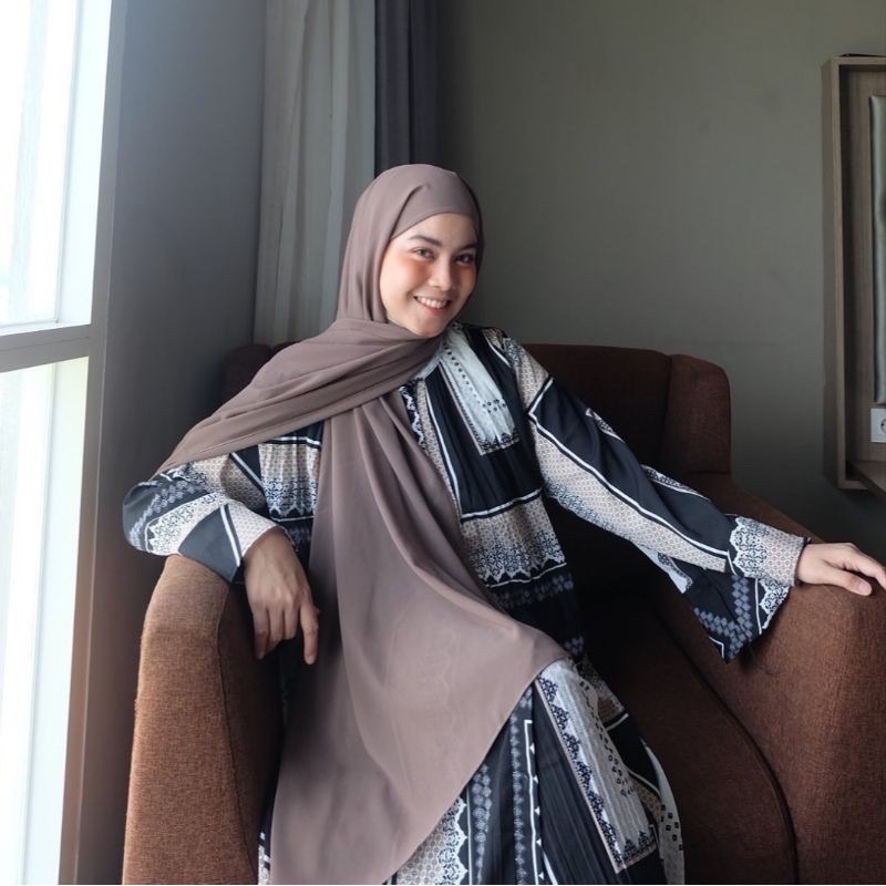 ALGHANI - PASHMINA CERUTY BABYDOLL INSTAN INNER 2IN1