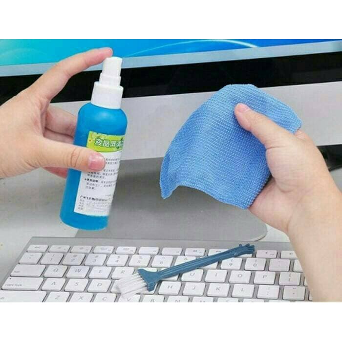 Cairan Spray Pembersih Layar Komputer,Tv,Laptop LCD Screen Cleaner Kit