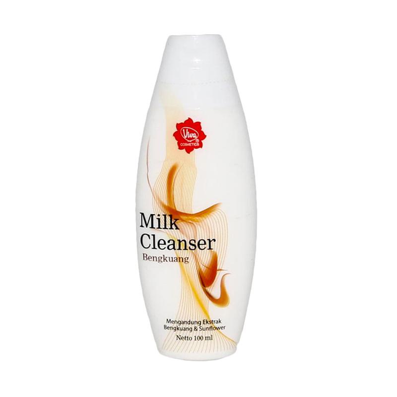 VIVA Milk Cleanser dan Face Tonic 100mL Air Mawar ( susu pembersih toner penyegar) (KIM)