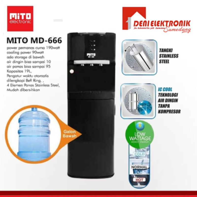 Dispenser Galon Bawah MITO MD-666