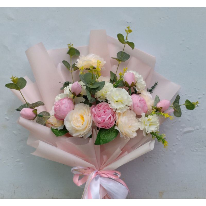 bouquet mix/bunga mawar/buket bunga/bunga palsu/buket lamaran/buket wisuda