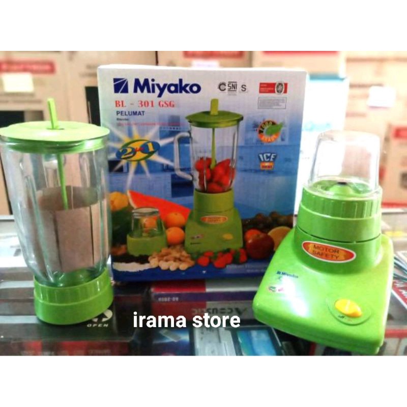 Blender Miyako BL 301 GSG / Blender Kaca Miyako 1 Lt 2 in 1