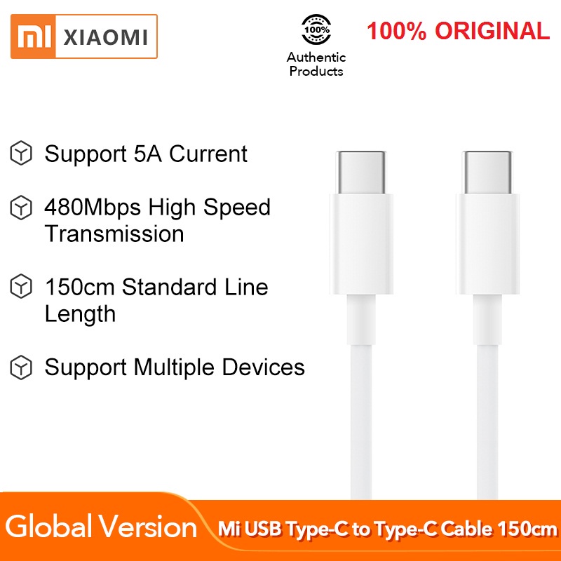 XIAOMI Data Cable Type-C to Type C PD Fast Charging 1.5M Original Pack