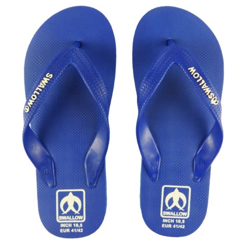 Sandal Jepit Swallow Legian Biru nomor 10.5